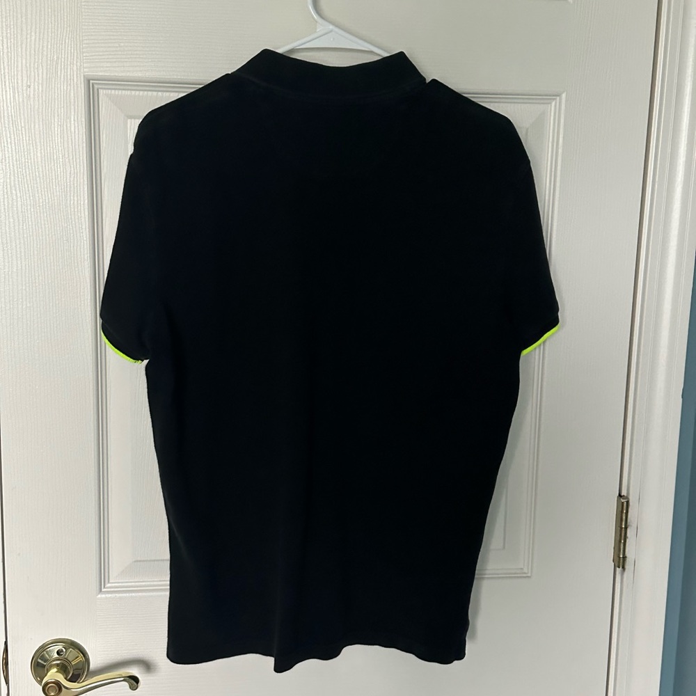 American Eagle Black and Neon Polo - Picture 2 of 3